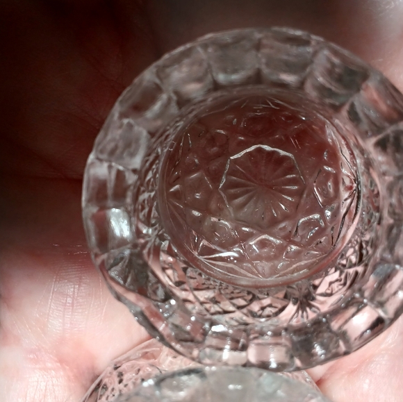 Antique STYLE Pattern Salt Cellars by The Higbee Glass Co. circa 1910-1915… - Picture 3 of 13